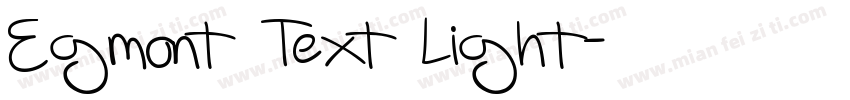 Egmont Text Light字体转换